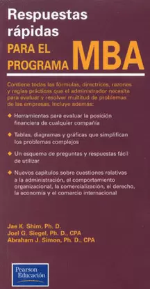 RESPUESTAS RAPIDAS PARA EL PROGRAMA MBA