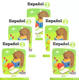 ESPAÑOL 3 ESPIRAL DE LETRAS BLOQUE 1-5 PRIMARIA
