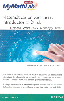 MATEMÁTICAS UNIVERSITARIAS INTRODUCTORIAS 2A ED KIT