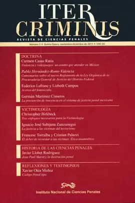 ITER CRIMINIS 3 REVISTA DE CIENCIAS PENALES QUINTA EPOCA