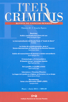 ITER CRIMINIS 21 REVISTA DE CIENCIAS PENALES CUARTA EPOCA