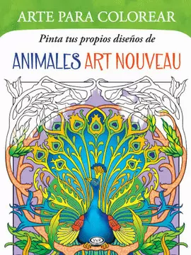 ANIMALES ART NOUVEAU ARTE PARA COLOREAR