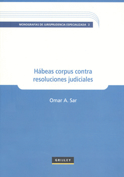 HABEAS CORPUS CONTRA RESOLUCIONES JUDICIALES