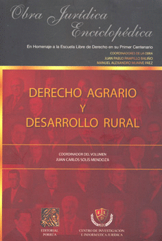DERECHO AGRARIO Y DESARROLLO RURAL