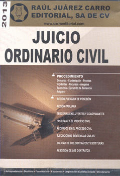 JUICIO ORDINARIO CIVIL 2013
