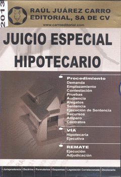 JUICIO ESPECIAL HIPOTECARIO 2013