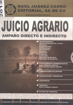 JUICIO AGRARIO AMPARO DIRECTO E INDIRECTO 2013