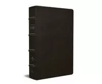 RVR 1960 BIBLIA DE ESTUDIO DAKE, TAMAÑO GRANDE, PIEL NEGRA CON ÍNDICE