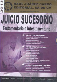 JUICIO SUCESORIO TESTAMENTARIO E INTESTAMENTARIO 2016