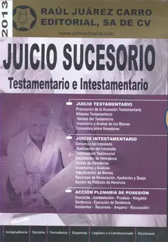 JUICIO SUCESORIO TESTAMENTARIO E INTESTAMENTARIO 2016