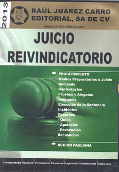 JUICIO REIVINDICATORIO 2013
