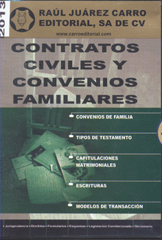 CONTRATOS CIVILES Y CONVENIOS FAMILIARES 2013